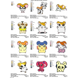 12 Hamtaro Embroidery Designs Collections 04
